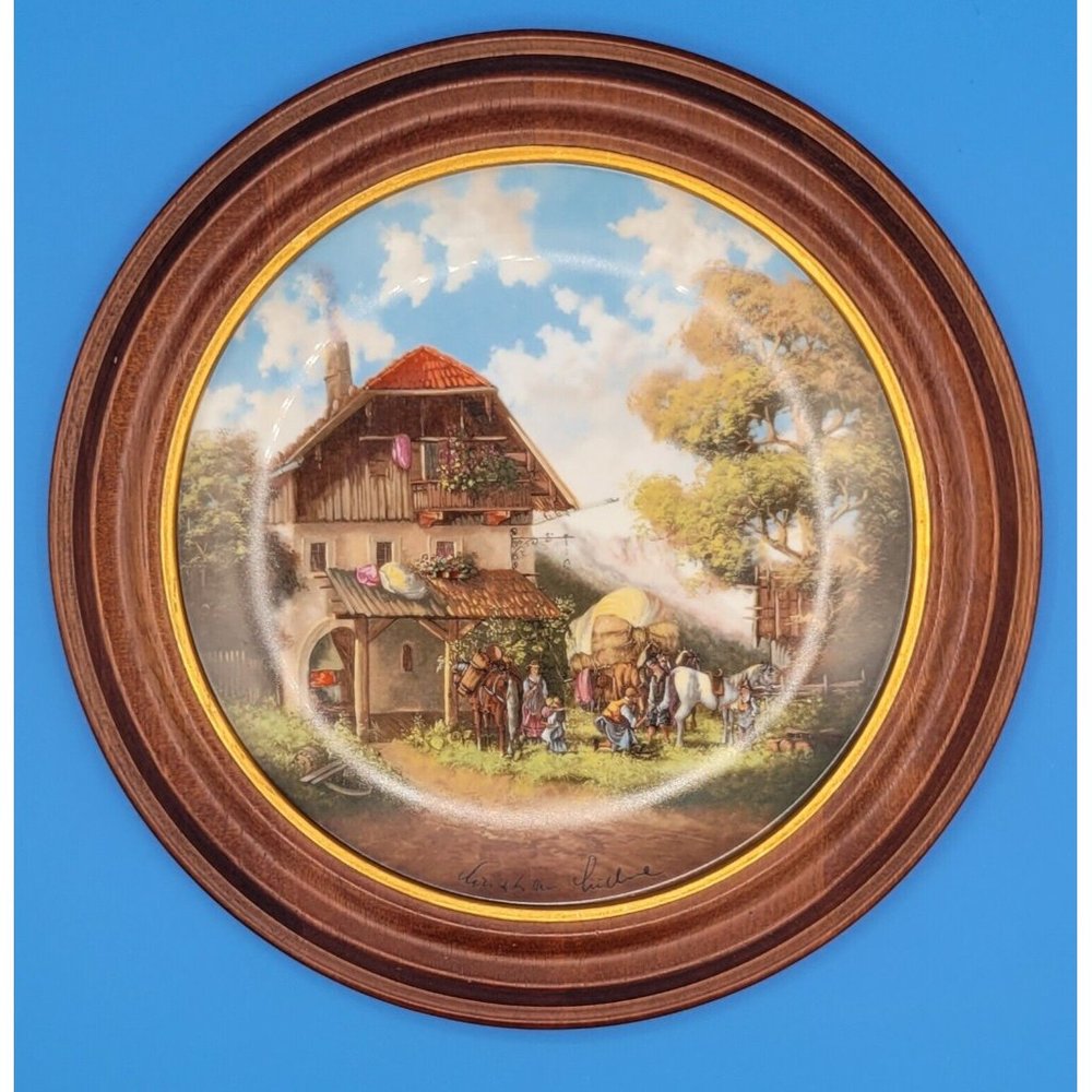 Seltmann Weiden Bor Der Schmiede Blacksmith Village Scene by Christian Luckel